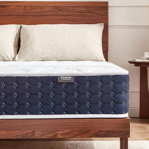 Coolvie Madrass 120 x 200 cm ortopedisk 7-zons fickfjädermadrass H 3 höjd 20 cm madrasser med gel-minnesskum för sidosovare och ryggsovare, Öko-Tex certifierad