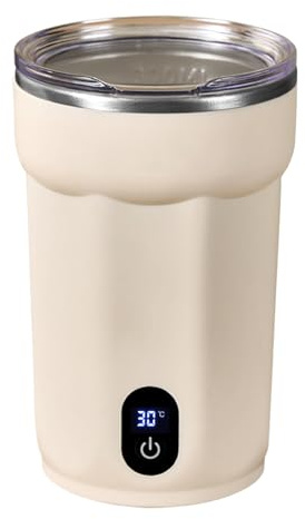 di agitazione magnetica automatica - da caffè con agitazione automatica | Bicchiere da caffè in acciaio da 300 ml per caffè, latte, tè, cacao, casa, camera da, viaggi, esterni,