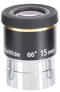 NiuLumea Juego de oculares de telescopio astronómico de 66 grados de ancho, 6 mm/9 mm/15 mm/20 mm, cuerpo de metal de 1.25 pulgadas con lentes multicapa, ocular plegable, observación de estrellas y