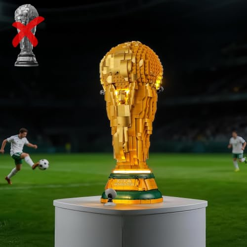 BRIKSMAX LED-belysning för LEGO Editions officiell Cup i FIFA fotbollsmästerskap 43020, kompatibelt ljusset för byggstenar – utan Lego-set