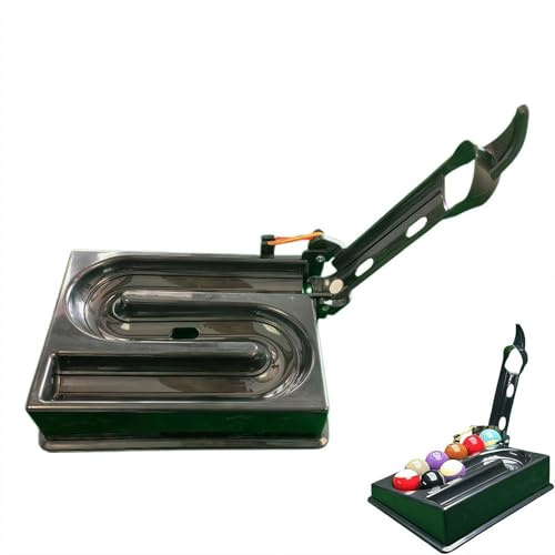 Automatic Billiard Ball Setter for Snooker and 9-Ball, Portable Pool Training Tool for Fixed-Point Practice, 15-Ball Capacity Practice Aide for Improved Accuracy (for 15ball) (for 15ball)