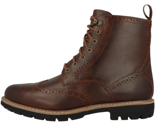 Clarks Batcombe Lord, Stivali da Motociclista Uomo, Marrone (Dark Brown), 47 EU