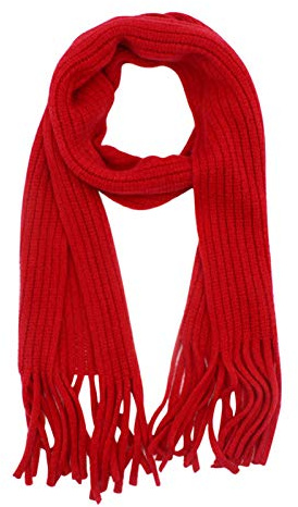 RARITYUS Kids Winter Scarf Soft Thick Knit Warm Scarves for Boys Girls Long Tassel Scarf Cold Weather Scarves