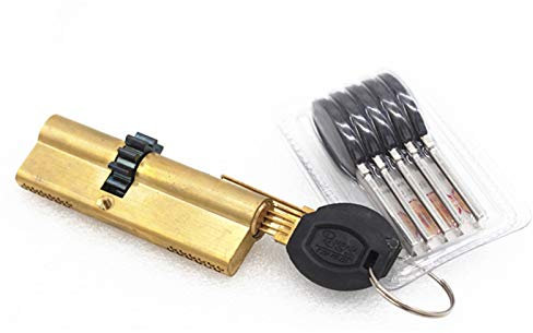 Bombin Cerradura,Cerraduras Antibumping Cerradura de cilindro 11 dientes de los engranajes de la puerta del cilindro 63 68 73 80 93 95MM de Viento Metal Core cerradura de seguridad de doble muelle Súp