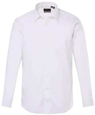 JP 1880 Camisa para Hombre, Blanco Nieve., 7XL