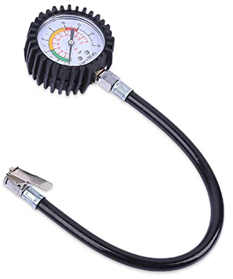 Tyre Pressure Checker, Air Pressure Tester, Mechanical Air Pressure Gauge, Tyre Pressure Gauge, for Tire Inflation and Pressure Measurement, for Cars, Trucks, Motorcycles and Bicycles