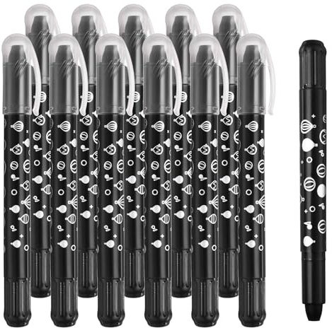 PATIKIL Watercolor Gel Crayon, 12Pcs Washable Twist Coloring Crayons Bulk Blendable for Coloring, Drawing, Painting, Black Crayon
