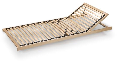 Generisch Lattenrost 100x200 fertig montiert Kopfteil verstellbar Härte-Regulierung zum Klappen Made in Germany direkt vom Hersteller