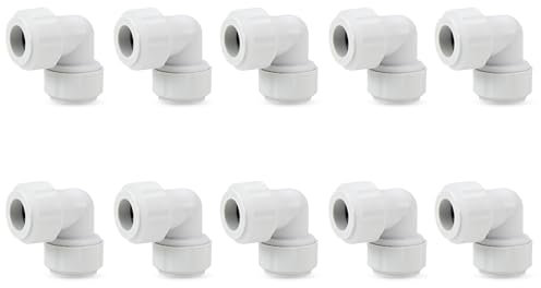 LavaPlumb Push Fit Plumbing Fittings 15mm 22mm White Pushfit Elbow Tee Coupler for Barrier & Copper Pipe WRAS Approved