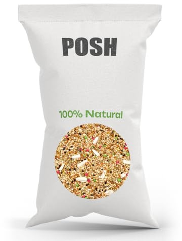 10 kg de comida para loros pequeños, mezcla premium con sésamo, mijo, cardo mariano y sémola, nutrición adecuada para periquitos, cacatúas, periquitos, 100% natural