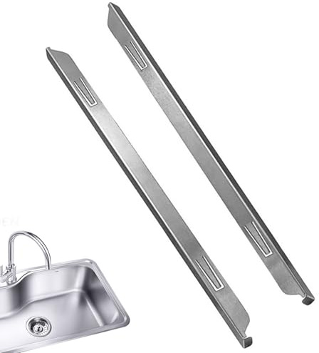 Protector de horno, cubierta de estufa, tira de encimera de cocina, tira de relleno de acero inoxidable, borde de barrera de derrames resistente al calor, inserto protector de migas para encimera con