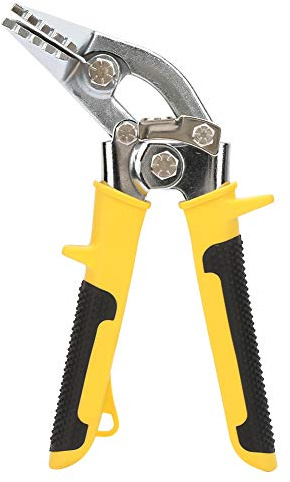 Pinza per piegare la chiglia per aggraffatrice manuale in metallo con offset 3 pollici e 45 gradi, strumento professionale in acciaio premium per metalmeccanici e appassionati di