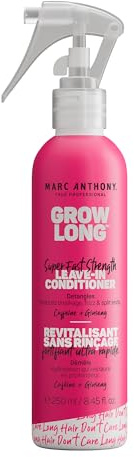 Grow Long, Super Fast Strength, Leave-in Conditioner, Caffeine + Ginseng, 8.4 fl oz (250 ml), Marc Anthony