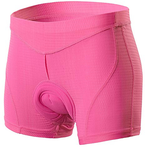 Lixada Women's Cycling Shorts 3D Padded MTB Bicycle Bike Underwear Shorts Pink