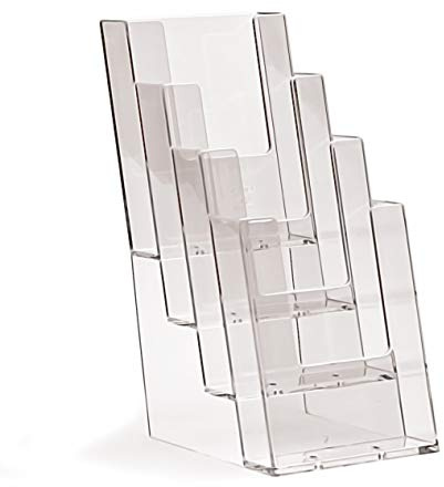 taymar Prospekthållare 4-pack 4 Fächer transparent