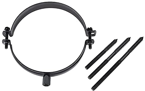 Fumio Support de tuyau de poêle - Noir - 140 mm