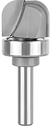 SpeTool Schüssel & Tablettfräser Hohlkehlfräser 8mm Schaft Tablett Vorlage Fräser Bit Modell Nutfräser 24mm Schnittdurchmesser 2 Flöte Holz Fräser für Oberfräse für Holzbearbeitung Werkzeug