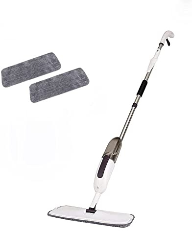 Trapeador húmedo y seco Trapeador en Aerosol para Limpieza de Pisos, trapeador de Piso con una Botella rociadora Recargable y Almohadillas de Microfibra Lavables, para el hogar, Cocina, Madera Dura,