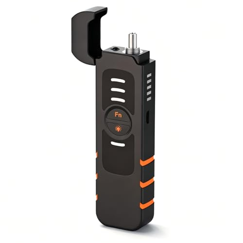 DEWIN Visual Fault Locator, FTTH Fiber Optic Tester 15Km FTTH Mini Visual Fault Locator 2.5mm Universal Interface VFL Fiber Optic Test Pen Test Distance 15KM for Maintenance (black)