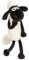 NICI Kuscheltier Shaun das Schaf 25cm weiß - Stofftier aus weichem Plüsch, niedliches Plüschtier zum Kuscheln und Spielen, für Kinder & Erwachsene - tolle Geschenkidee - 49184