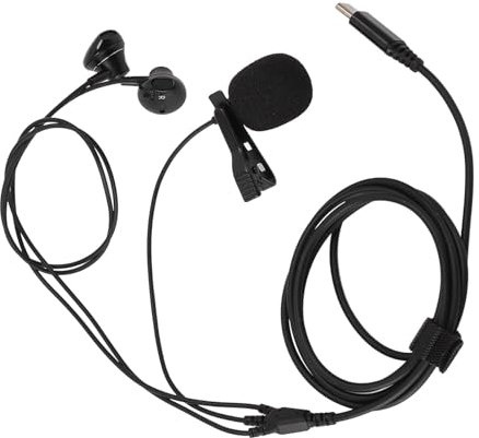 Lazmin112 Auriculares USB C, Auriculares con Cable Tipo C, Auriculares Intrauditivos con Cancelación de Ruido y Micrófono, Auriculares Ergonómicos, para Llamadas Telefónicas, Canto,