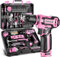 Pinkes Bohrwerkzeug-Set, 133-teilig