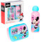 Disney Minnie Mouse Flasche und Lunchbox, Wasserflasche im Minnie Maus Design für Mädchen, Reiseflasche aus Aluminium, Fassungsvermögen 500 ml