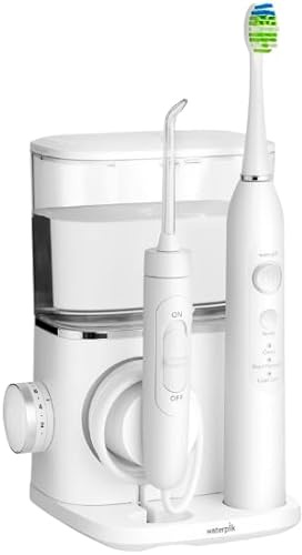Waterpik Sensonic Complete Care Water Flosser, Rechargeable Electric Toothbrush and Water Flosser Combo Set, CC-04, White,
