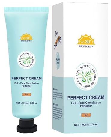 Body Coverage Perfector With Spf 30+, Perfect Cc Cream Skin Tint Body Coverage Perfector, Evens Skin Tone And Light Foundation, 100ml Spf 30 Broad-Spectrum Protection, Long-Lasting Wear For Daily