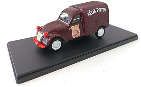 OPO 10 - Auto in Miniatura in Scala 1/43 Compatibile con Il Furgone Citroën 2CV Félix Potin - FP402