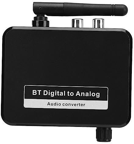 Zhjvihx Bluetooth Ljudkonverterare med Optisk Ingång och -utgång | Bluetooth 5.1-chip, 10 M Räckvidd, Stöder A2DP AVRCP, för TV, , , DVD-spelare, PC