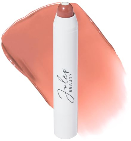 Julep It's Balm Full Coverage Lip Crayon (Velvet Nude) Hydrating, Nourishing Lip Colour - Smooth, Highly Pigmented, Semi-Gloss Finish - Buildable Lipstick with Nourishing Vitamin E Lip Balm Core