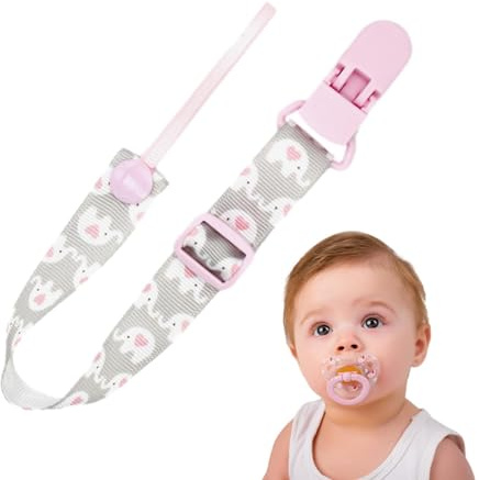 Clip para chupete,Clip para soporte para chupete | Correas para mordedor de chupete anticaída - Correas para mordedor de chupete, cordón para chupete para la dentición, soporte para chupete