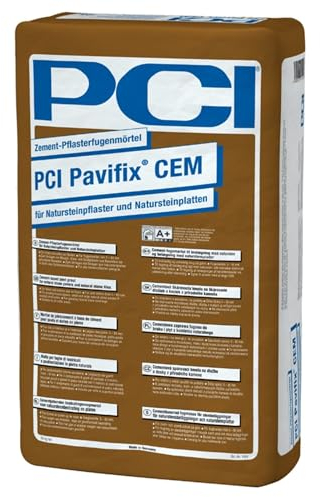 PCI Pavifix CEM 25 kg Grau Zement-Pflasterfugenmörtel für Natursteinpflaster Naturstein Betonwerkstein Fugenmörtel Sika