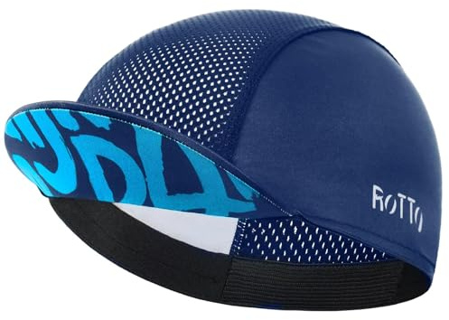 ROTTO Gorra de Ciclismo para Verano Gorra Bajo Casco Ligera y Refrescante con Visera Borde Transpirable Absorción del Sudor