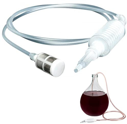 Tubo sifone per birra, 2 m, filtro a sifone per birra in casa, pompa a sifone manuale, tubo morbido per vino, attrezzatura per la produzione di birra riutilizzabile