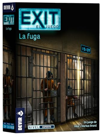 Devir - Exit: La Fuga – Juego de Escape Cooperativo 1-4 Jugadores, Edad 12+, Aventura en Prisión (BGEXIT30)