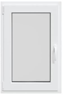 Genérico Finestra Seminterrato RISOR 60x80 cm Anta Ribalta DIN Sinistra,Bianco,14.75kg,4108303