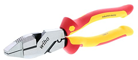Wiha 32948 Insulated Industrial NE Style Lineman’s Pliers with Crimpers 9.5