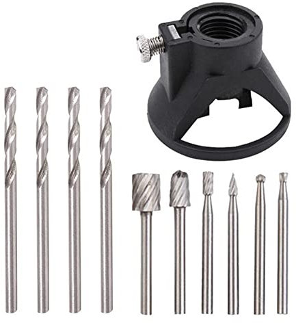 3MM Rotary Multi Tool Cutting Guide HSS Router Drill Bits Set Attachment Kit Accessory for Dremel