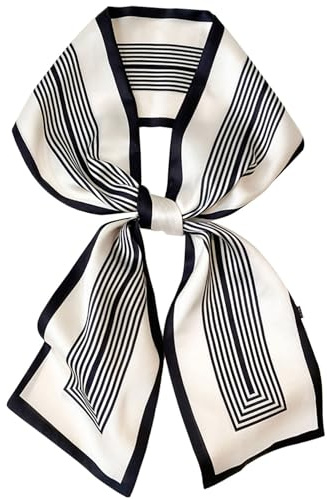 Dailyacc Hair Scarf for Women Fashion Silky Satin Headscarf Wrap Breathable Lightweight Neck Scarves For Handbag -20I