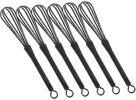 OFFIGAM 6stücke Multifunktionale Schneebesen Für Haarfärbung Kunststoff Mixer Für Gleichmäßiges Mischen Von Haarfarbe Und Kulinarischen Anwendungen Friseur Werkzeuge Für Salon Und