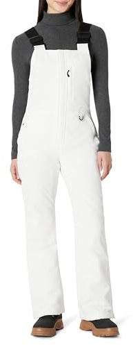 Amazon Essentials Salopette da Sci Imbottita e Idrorepellente dalla Vestibilità Classica Donna, Bianco, M