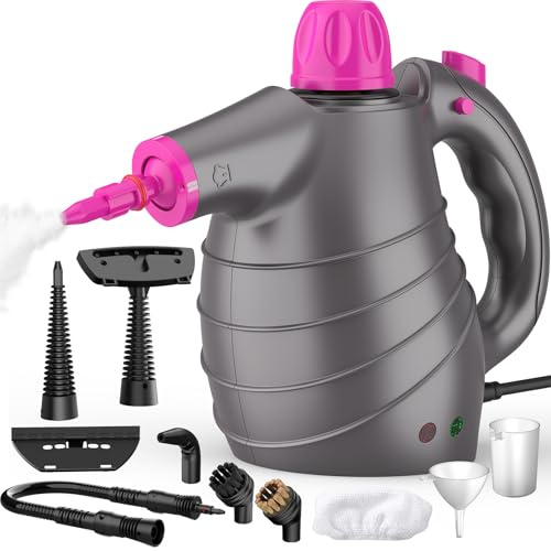 Phueutpros Limpiador a Vapor Portátil, Vaporeta Limpieza Hogar Multiusos