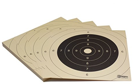 Zielscheiben *Classic Target* / 26x26 cm/Schießscheibenkarton 200 g/m² Chamois (100 Stück)