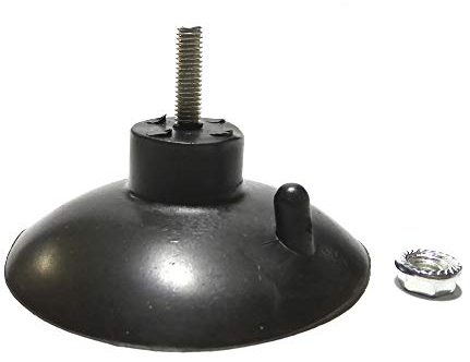 M6 Diamètre 8 cm Potente vite di prolunga in gomma nera potente Gancio a ventosa con controdado, multiuso, aspirazione migliorata,per il fissaggio della macchina da tavolo, 5 pezzi, consigliato