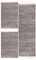carpet city Bettumrandung Schlafzimmer - Hochflor Teppich-Läufer 70x140cm/ 70x230cm in Grau - Teppiche Meliert
