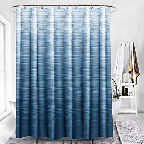 Xlabor Farbverlauf Duschvorhang 240x200cm Wasserdicht Anti-Schimmel Stoff für Badezimmer blau 240x200cm