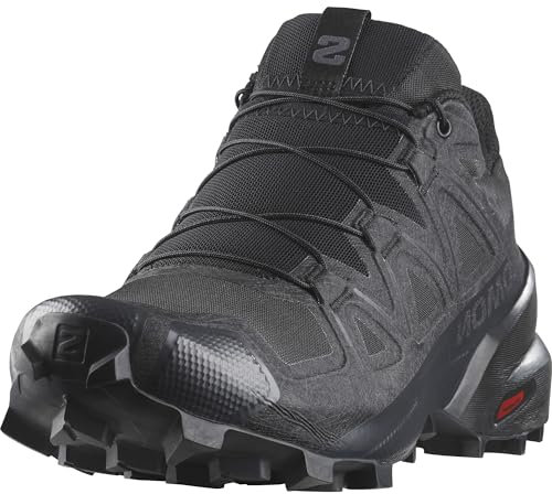 Salomon Speedcross Damen Trail-Laufschuhe, Outdoor-bereit, Stabilität, Passform, Black, 37 1/3