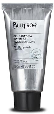 Bullfrog - Gel Rasatura Invisibile: Gel Protettivo per Rasatura Precisa, per Contorni e Linee Barba, Formula Rinfrescante, 95,4% Ingredienti Naturali, 100 ml